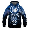 Indianapolis Colts Hoodie 3D Horror Night Halloween Gifts For Fans - All Over Print Hoodie Printful