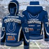 Indianapolis Colts Hoodie 3D Super Bowl 2 Times Champions Long Sleeve - 3D Graphic Hoodies
