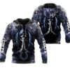 Indianapolis Colts Hoodie Death Smoke Graphic 3D Zip Hoodie - Gifts For Fans