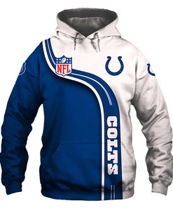 Indianapolis Colts Hoodie Highway Letter 3D Pullover - 3D Printed Hoodies
