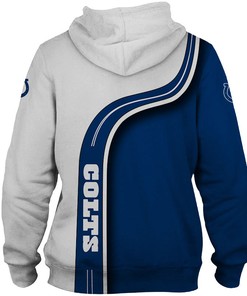 Indianapolis Colts Hoodie Highway Letter 3D Pullover - 3D Printed Hoodies