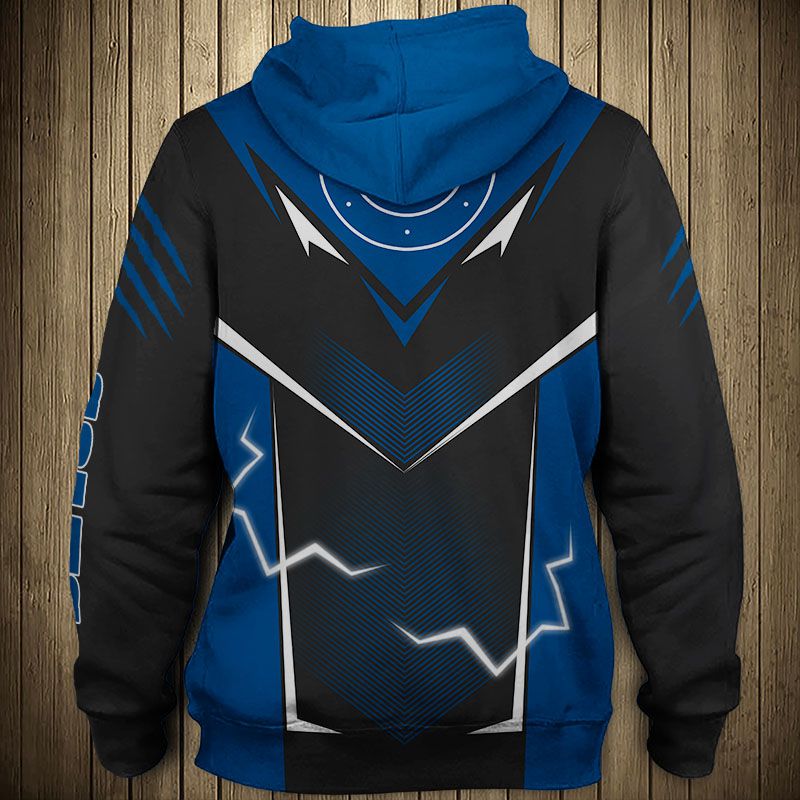 Indianapolis Colts Lightning Graphic 3D Hoodie - 3D Hoodies For Men