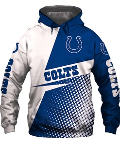 Indianapolis Colts Long Sleeve Zip Hoodie For Fan - Gifts For Fans