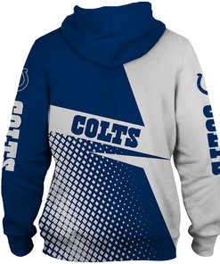 Indianapolis Colts Long Sleeve Zip Hoodie For Fan - Gifts For Fans