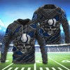 Indianapolis Colts Skull 3D Hoodie - Great Gift For Fans