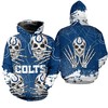 Indianapolis Colts Skull For Halloween 3D Printed Hoodie - Gifts For Father'S Day