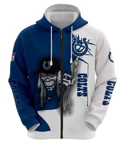 Indianapolis Colts Ultra Death 3D Graphic Hoodie Gift For Halloween - 3D Graphic Hoodies