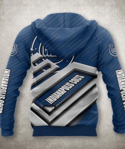 Indianapolis Colts Zip Up Hoodie No.1 Fan 3D - Gifts For Men