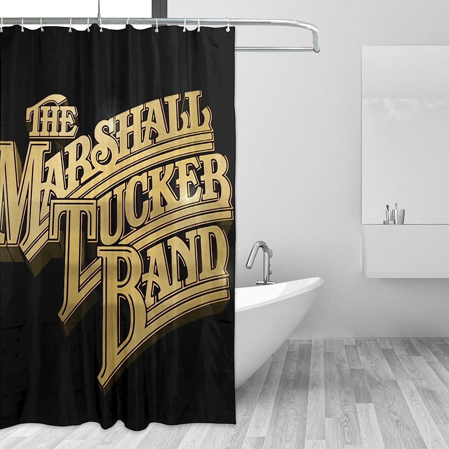 Inexpensive Durable Shower Curtain with Stylish Design by Tucker Marshalls