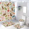 Infuse Fun and Whimsy with Monkey Illustration Tropical Leaves Shower Curtain 