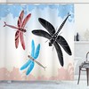 Insect Wing Print Dragonfly Shower Curtain For A Breezy Bath Session