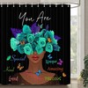 Inspirational African American Woman Shower Curtain