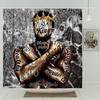 Inspirational Black Mens Shower Curtain For Bathroom Featuring African King - Add A Regal Touch To Your Bathroom Decor