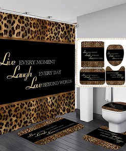 Inspirational Brown Leopard Print Shower Curtain With Sexy Safari Wildlife African Wild Animal Fur Cheetah Skin Pattern