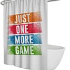 Inspirational Gaming Quote Shower Curtain for a Fun and Motivating Children's Bathroom