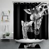 Inspirational Quote Girl And Horse Shower Curtain For Bathroom