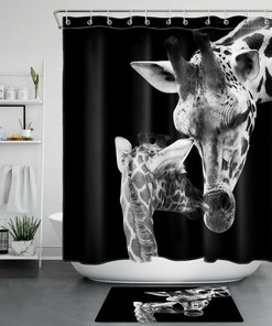 Inspirational Quote Girl And Horse Shower Curtain For Bathroom