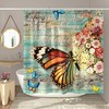Inspirational Rustic Butterfly Shower Curtain With A Farmhouse Vibe