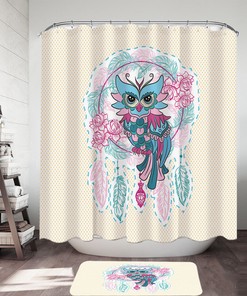 Inspiring Dreamcatcher And Owl Shower Curtain, A Must-Have For Your Bathroom Decorr.