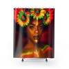 Inspiring Sunflower Soul Woman Shower Curtain for Bathroom Decor