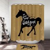 Inspiring and Positive Quote Horse Shower Curtain for Bathroom by Imirell 