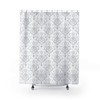 Intricate Damask Shower Curtain with Baroque Design, Royal Victorian Home Decorations for Your Bathroom