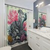Intricate Pen & Ink Tropical Coral Reef Shower Curtain Oasis