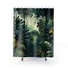 Introducing the Ethereal Foliage in Henri Rousseau Style Tropical Haven Shower Curtain 