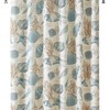 Ivory Starfish and Seashells Shower Curtain with Unique 3D Printing
