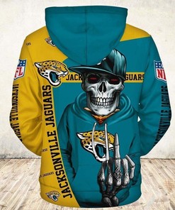 Jacksonville Jaguars 3D Zip Hoodie Cute Death Gifts For Fans - 3D Hoodies With Zippers