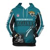 Jacksonville Jaguars 3D Zip Hoodie Cute Flame Balls Graphic Gifts For Fans - 3D Graphic Hoodies