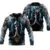 Jacksonville Jaguars 3D Zip Hoodie Death Smoke Graphic Gifts For Fans - Gifts For Father'S Day