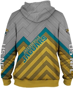 Jacksonville Jaguars 3D Zip Hoodie Pullover Size S-5Xl - 3D Printed Hoodies