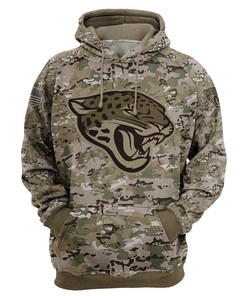 Jacksonville Jaguars Camo Printed 3D Pullover Zip Up Hoodie Gifts For Fans - 3D Print Hoodies Full Size