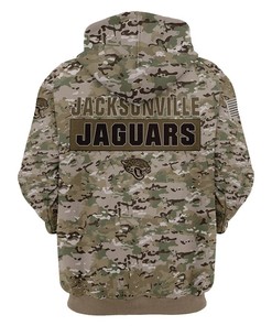 Jacksonville Jaguars Camo Printed 3D Pullover Zip Up Hoodie Gifts For Fans - 3D Print Hoodies Full Size