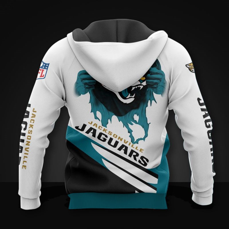 Jacksonville Jaguars Cool 3D Graphic 3D Hoodie - 3D Hoodies With Zippers
