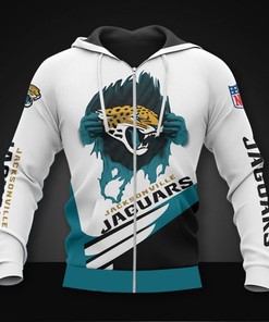 Jacksonville Jaguars Cool 3D Graphic 3D Hoodie - 3D Hoodies With Zippers