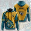 Jacksonville Jaguars Flame Balls Graphic 3D Hoodie - Gifts For Men