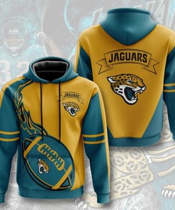 Jacksonville Jaguars Flame Balls Graphic 3D Hoodie - Gifts For Men