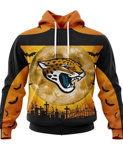 Jacksonville Jaguars Halloween Custom Name & Number 3D Hoodie - Gifts For Father'S Day