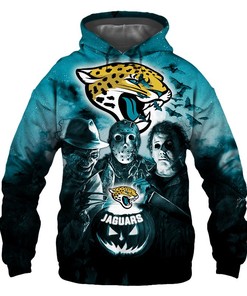 Jacksonville Jaguars Halloween Horror Night 3D Hoodie - All Over Print Hoodies For Women