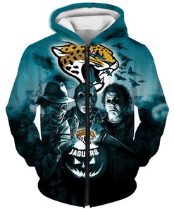 Jacksonville Jaguars Halloween Horror Night 3D Hoodie - All Over Print Hoodies For Women