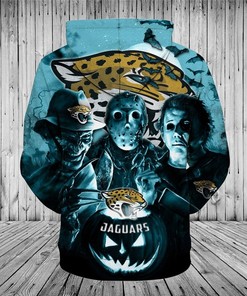 Jacksonville Jaguars Horror Night Halloween Pullover 3D Hoodie Nfl - 3D Printed Hoodies