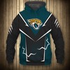 Jacksonville Jaguars Lightning Graphic 3D Hoodie - 3D Hoodies For Men