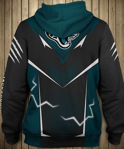 Jacksonville Jaguars Lightning Graphic 3D Hoodie - 3D Hoodies For Men