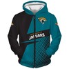 Jacksonville Jaguars Long Sleeve Zip Hoodie For Fan - All Over Print Hoodies For Women