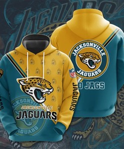 Jacksonville Jaguars Seal Motifs 3D Hoodie - 3D Hoodies With Zippers