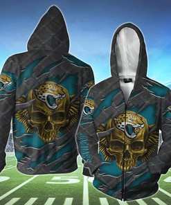 Jacksonville Jaguars Skull 3D Hoodie - Perfect Gift For Fans