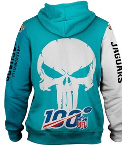 Jacksonville Jaguars Skull All Over Printed 3D Hoodie - 3D Hoodies For Men Graphic