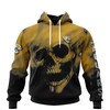 Jacksonville Jaguars Skull Hoodie Custom Name & Number 3D - Custom All Over Print Hoodie